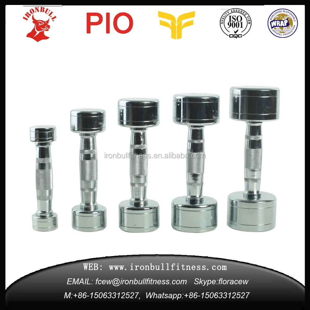 chrome stainless steel dumbbell