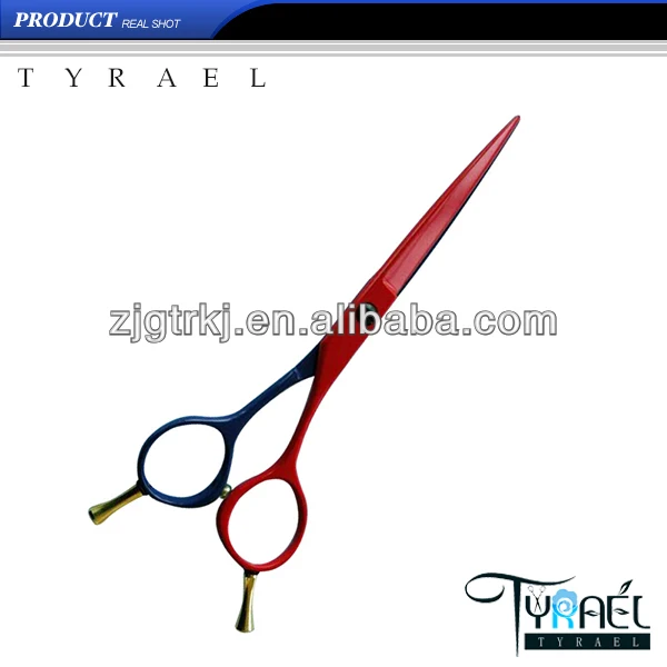 профессиональные красный& синий тефлоновым покрытием волосы ноёницами t-101