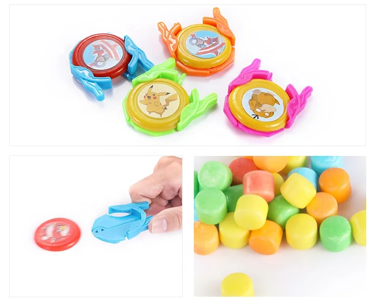 chinese hard candy interesting UFO model plastic flying toy candy for kids