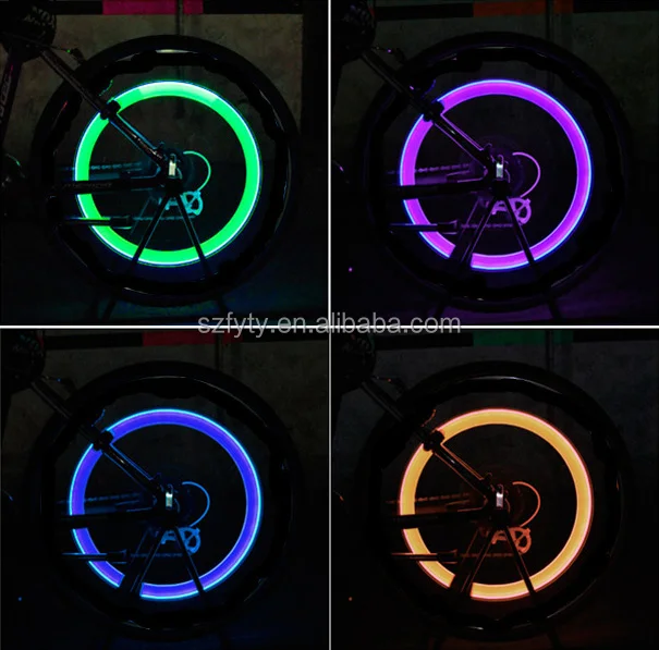 Led Flash Tyre Wheel Valve Cap Light For Car Bike Bicycle Motorbicycle