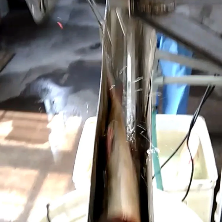 Automatic fish gutting head removing machine