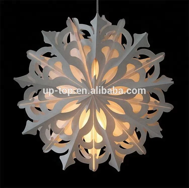 Рождественский домашний подвесной 3D Рождественский праздник зима Страна Чудес декорация Свадебный бумажный Снежинка бумажный фонарь Nicro