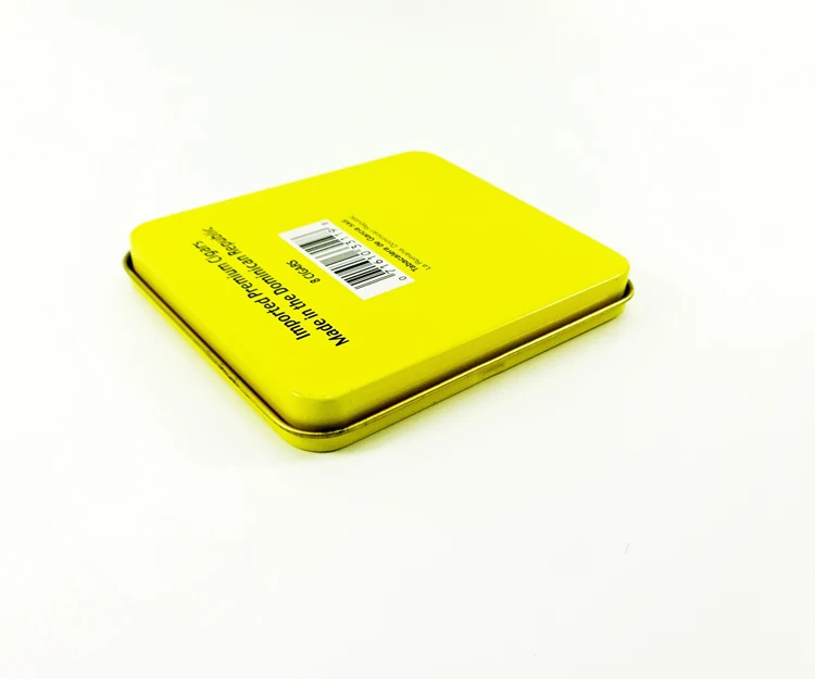 110*96*12MM Offset Printing rectangle hinged lids metal cigar case tin box for cigarette