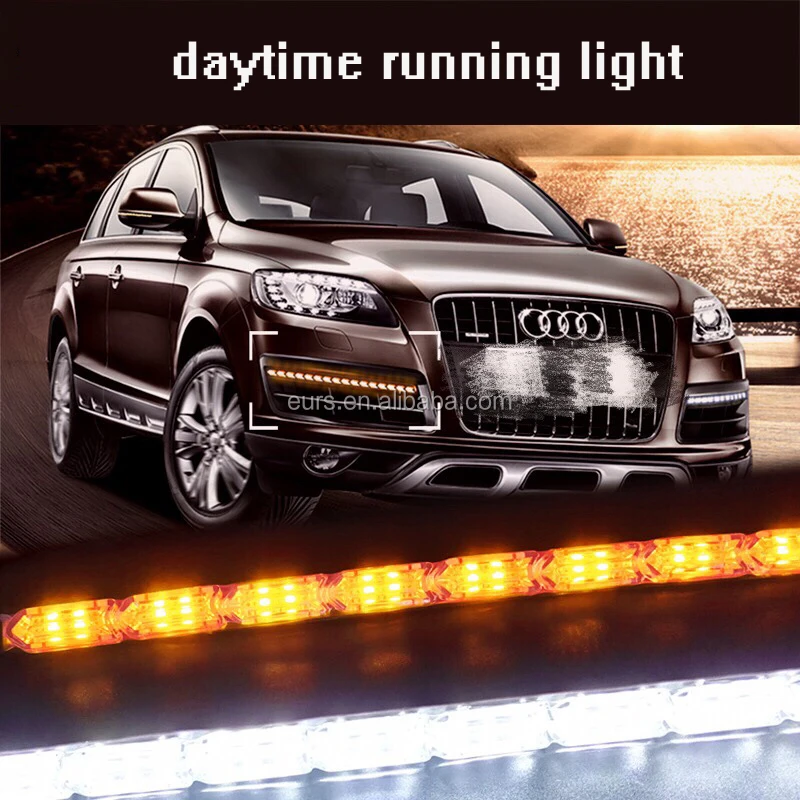 EURS hot sell double color crystal water lamp flexible led daytime running light