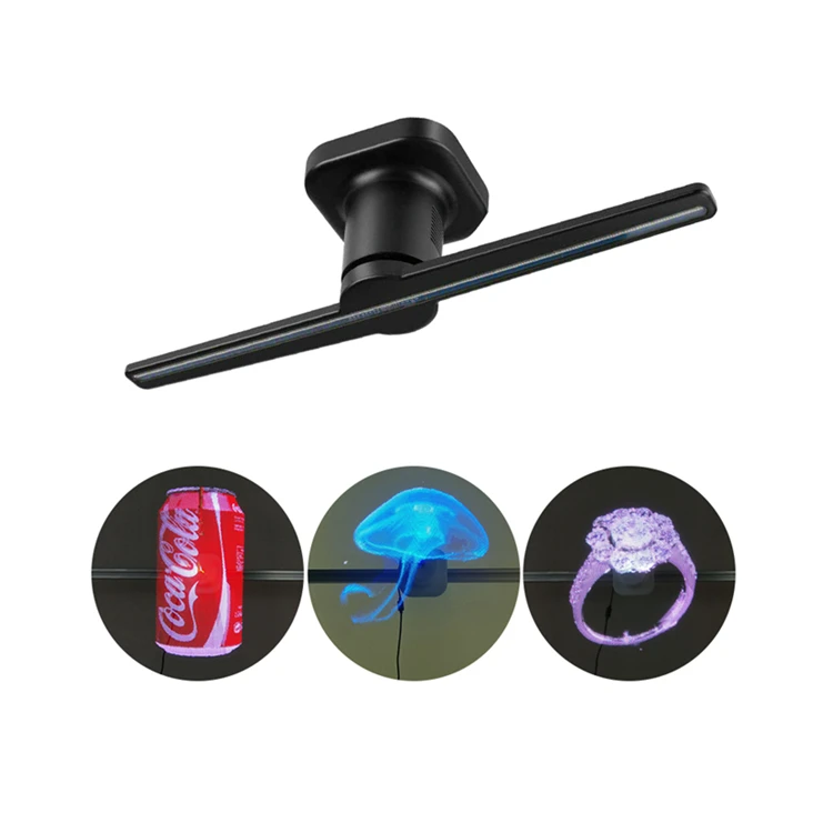 42CM 3D Black Full Naked Eye Holographic display visions LED hologram fan
