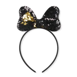 Kids Reversible ear Bow Hairband plastic Headband For Children Girls Hair Accessories