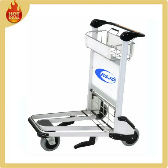 Пассажирские багажная тележка аэропорт багажа тележки с тормозом