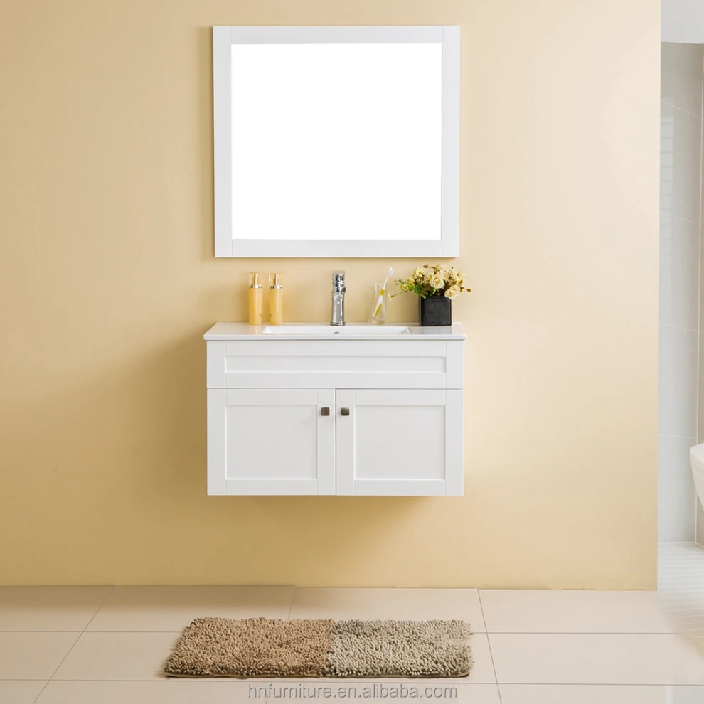 Top-Rated Classic Solid Wood Bathroom Mirror Cabinet Furniture Floor Standing Bathroom Vanity Tops For Bath Room hotel bathroom vanity