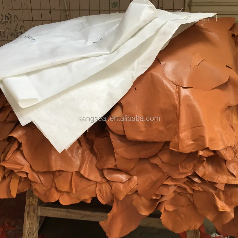 
Dark beige waxing pig under split glazed leather for shoes insole 