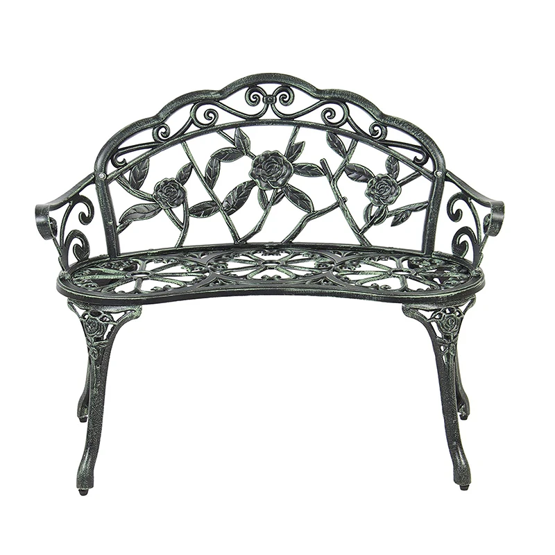 Cast iron and aluminium garden chair