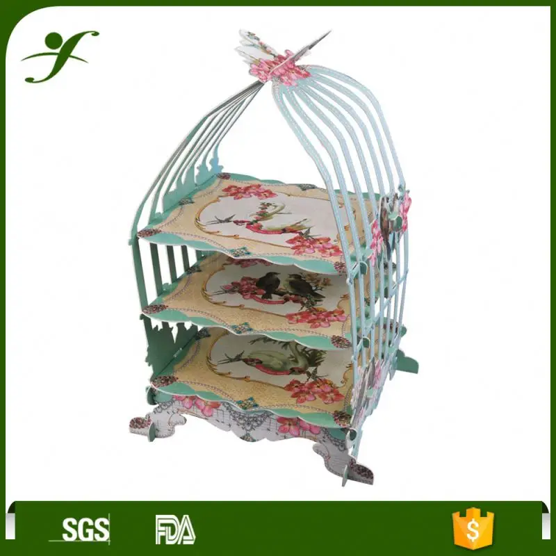 
20 years factory personalized artwork differ shape advertising cardboard paper cupcake stand 