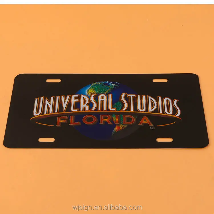 Factory Production Decoration Logo Custom Metal Aluminum Car License Plate