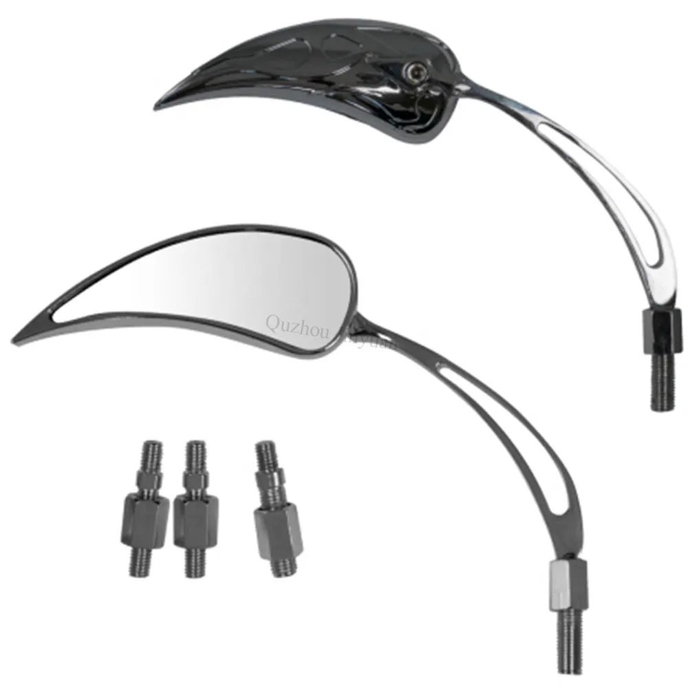 High Quality OEM Universal Skull Motorcycle Bar End Mirror Motorcycle Mirror Camera Wholesale CNC Motorcycle Mirror JYM-019