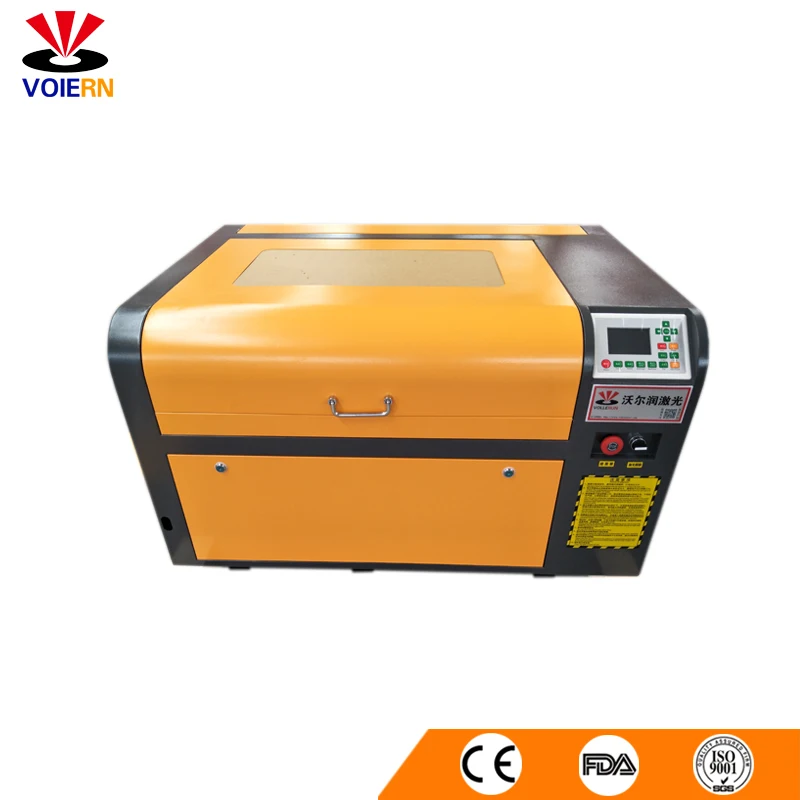 
VOIERN 6040 WER4060 paper wood leather acrylic glass co2 laser engrave for sale Ruida controller 