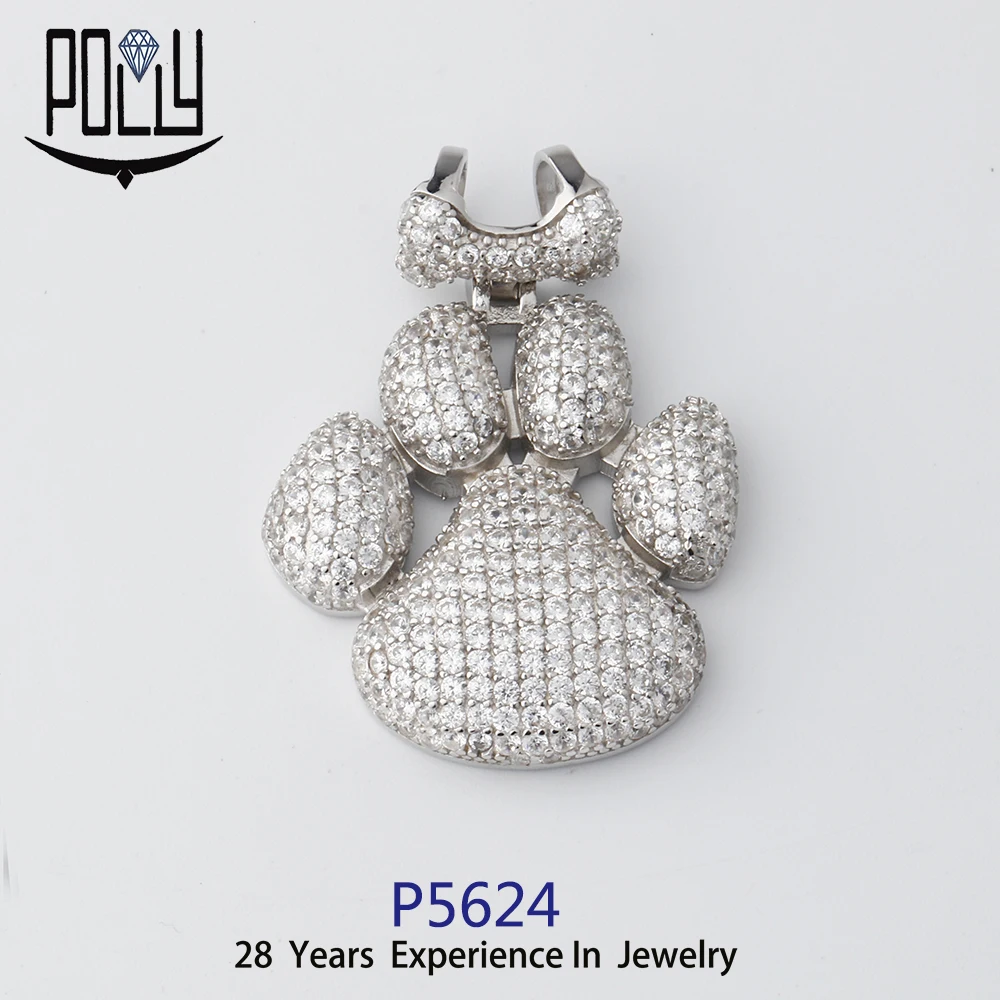 Fashion Dog footprints Pendant Jewelry Gold Filled Chain  Initial Pendant