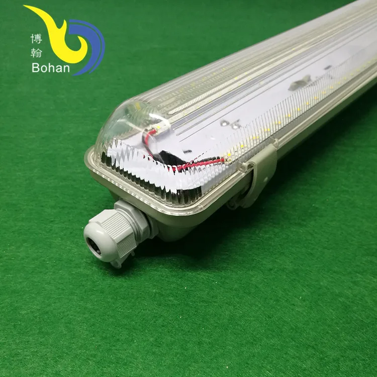 2019 4ft LED Fluorescent Waterproof Lamp Fixture Led IP65 Tri-proof Light T8 Tube