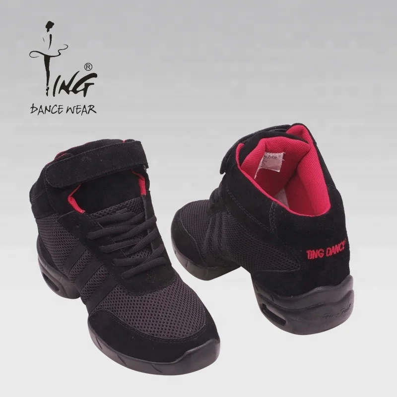 Breathable Mesh Modern Sports Dance Sneakers Men Shoe Box Black