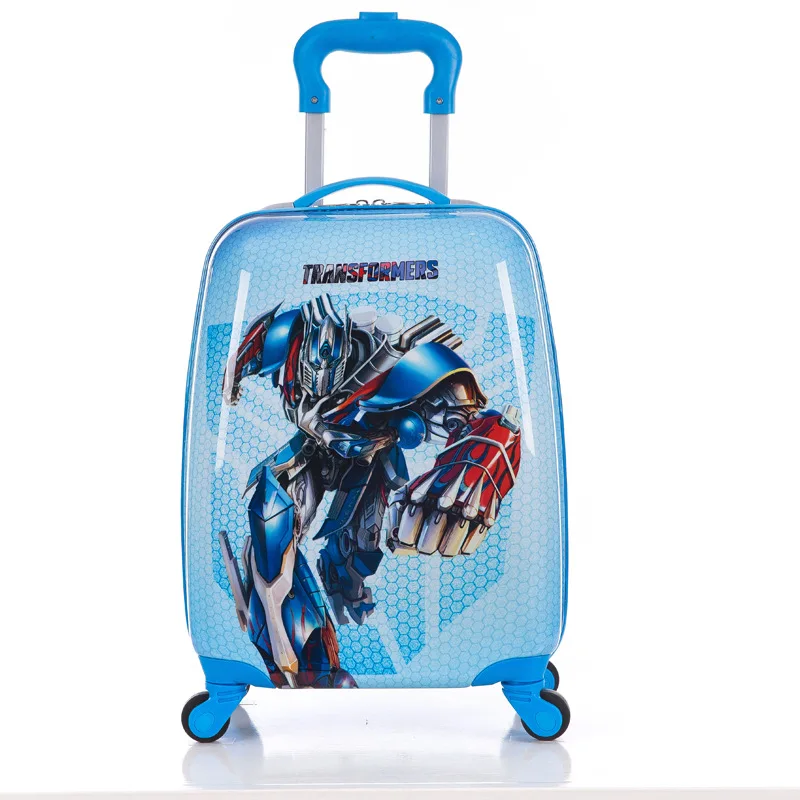 2019 New Style School Bag Cartoon Trolley Kids Travel Luggage