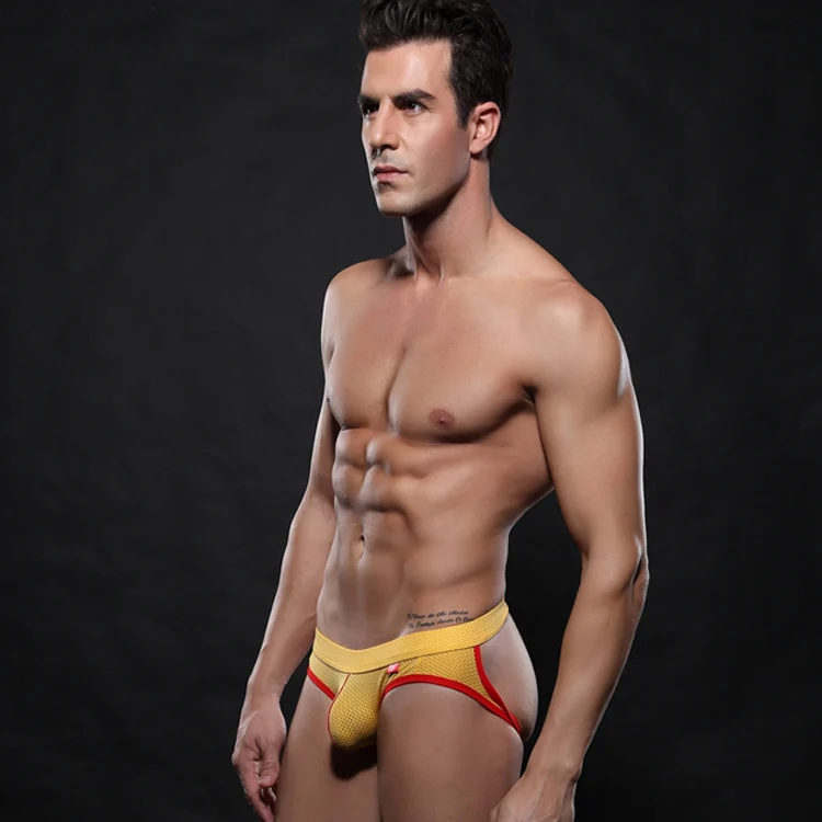 FREE SHIPPING Erotic Mens Underwear Sexy Mens Jockstrap Mesh Thongs Comfortable Low Waist Enhance Pouch Sexy Underwear SW4003-SD