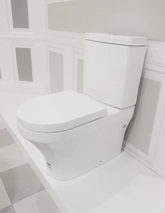 China Supplier High Efficient Round Two Piece Dual-Flush Ceramic Toliet