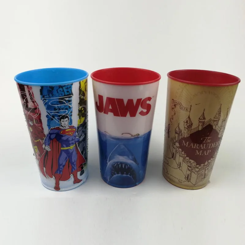 Reusable high quality Advertising Logo custom plastic cup with lid ,plastic drinking cup