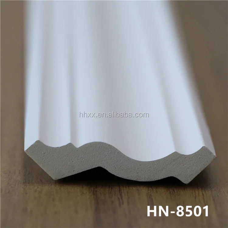 2017 2021 new model PU plain corner Crown molding board gold and white plate cornices