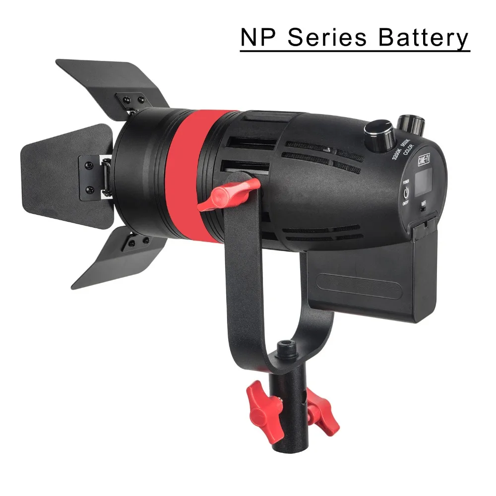 3 PCS CAME-TV Boltzen 55w Film Shooting Fresnel Fanless Focusable Video LED Lights Studio Spot Light Bi-color