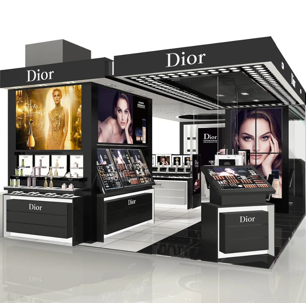 Современные украшения, косметический магазин, дизайнерские светильники, дисплеи