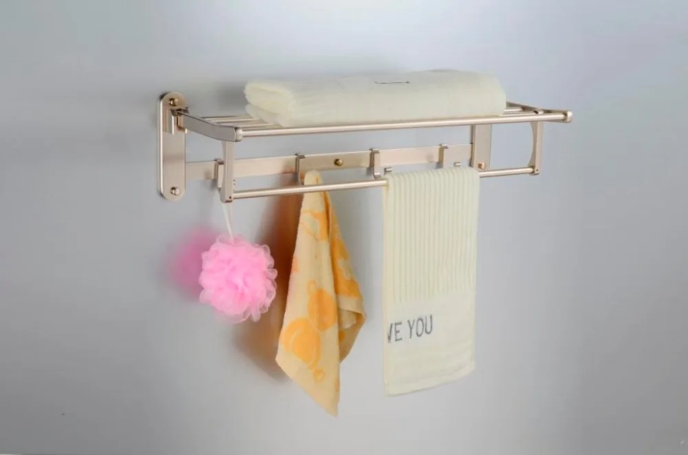 
Best discount rustless wall mount aluminium expandable bathroom towel rack 