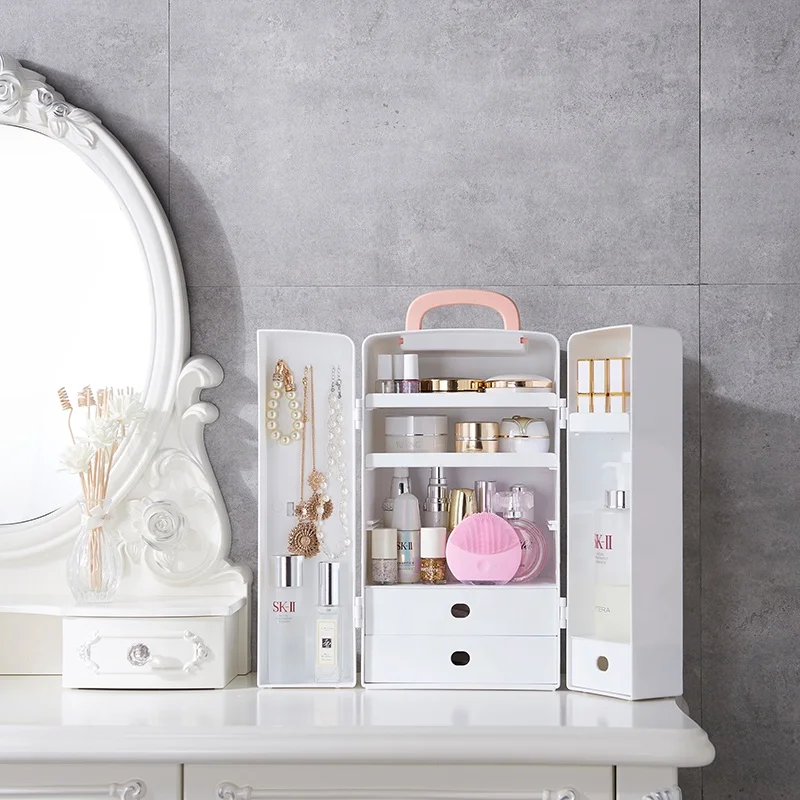 Large Capacity Organizer Makeup Kit Box  Cosmetic Container