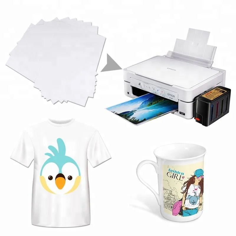 Fast Dry 100gsm A3 A4 Size Sublimation Paper Heat Transfer Paper For Mug T-shirt Printing Sublimation Printer