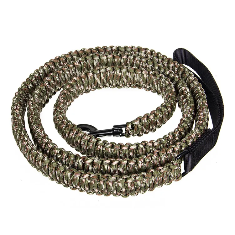200cm Long Nylon adjustable paracord cotton rope dog leash nylon braided paracord dog leash retractable