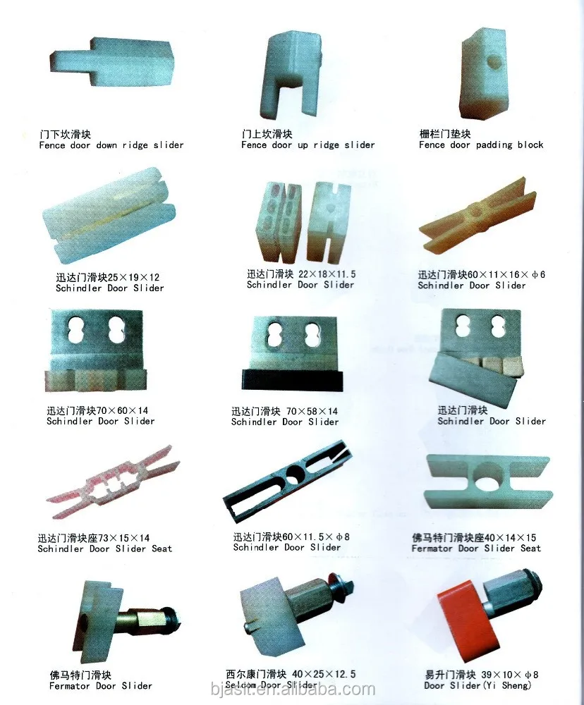 
Elevator door slider 