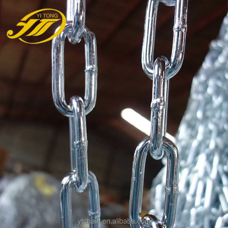 Electro Galvanized High quality Din763 Long Link Chain
