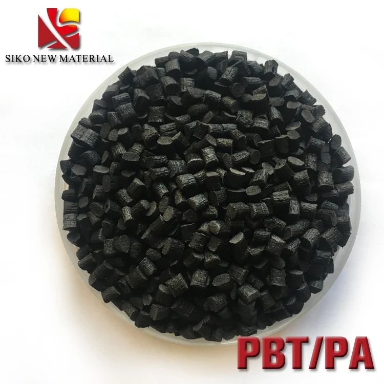 Широко используемые глянцевые инженерные пластиковые гранулы из сплава PBT/PA цена для козырька лампы