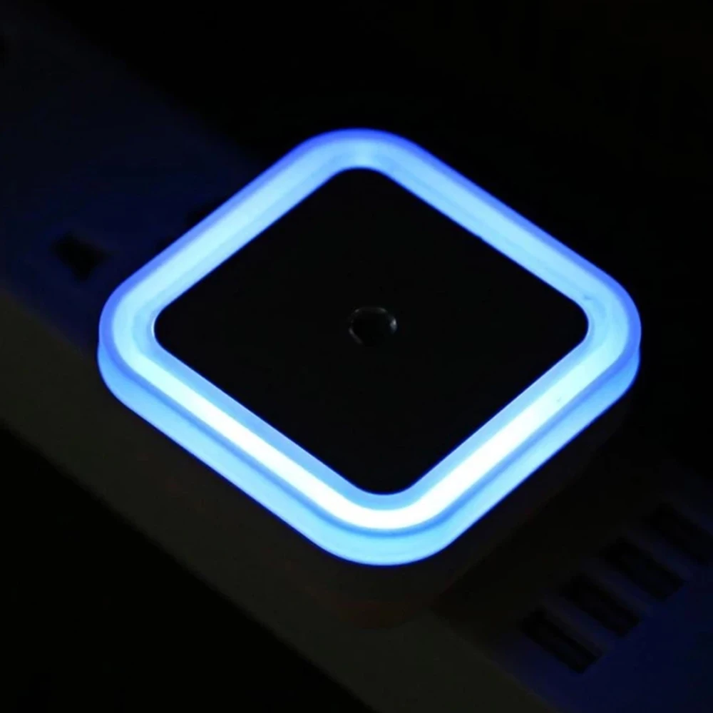 LED Motion Sensor Toilet EU Plug Night Light Sleep Lamp For Baby