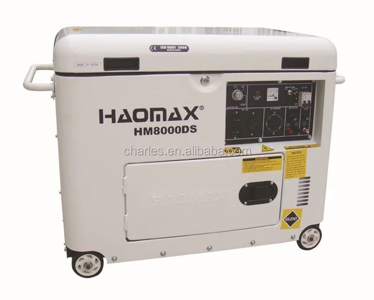 2015 новая модель дизельного генератора HAOMAX HM7500DS3, трехфазный, бесшумный Тип