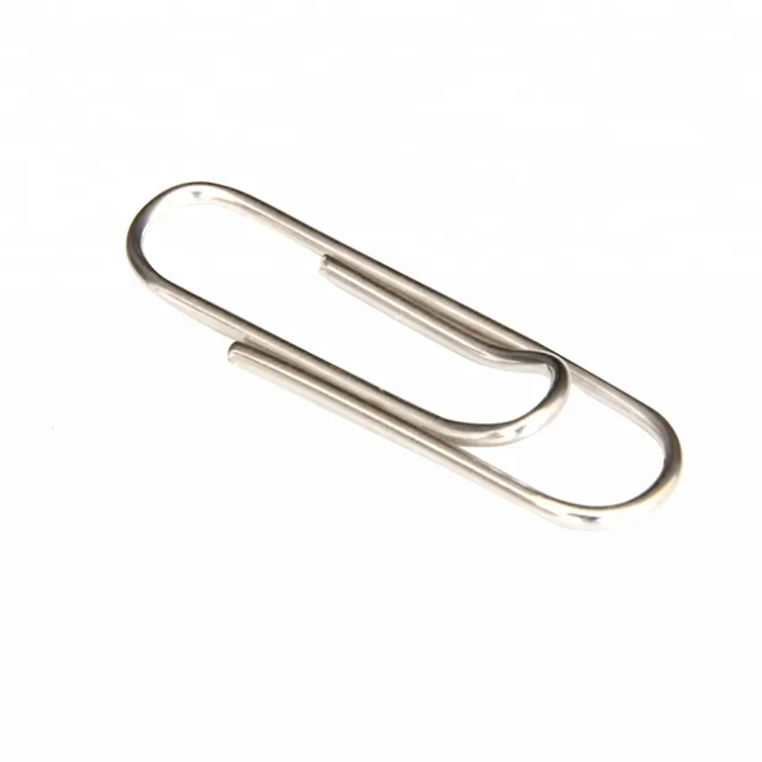 High quality nickel plated metal round paper clips