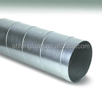 G.I Spiral Duct Air Pipe Spiral Pipe For Ventilation System