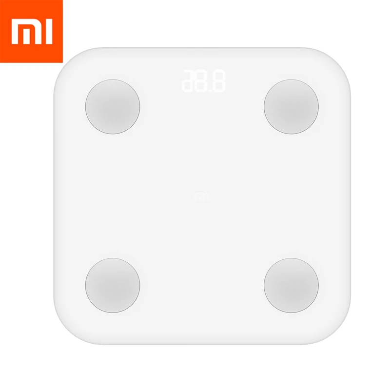 
Цифровые весы XIAOMI MIJIA Mi 2, умный прибор для измерения массы жира, светодиодный экран, приложение для анализа данных 