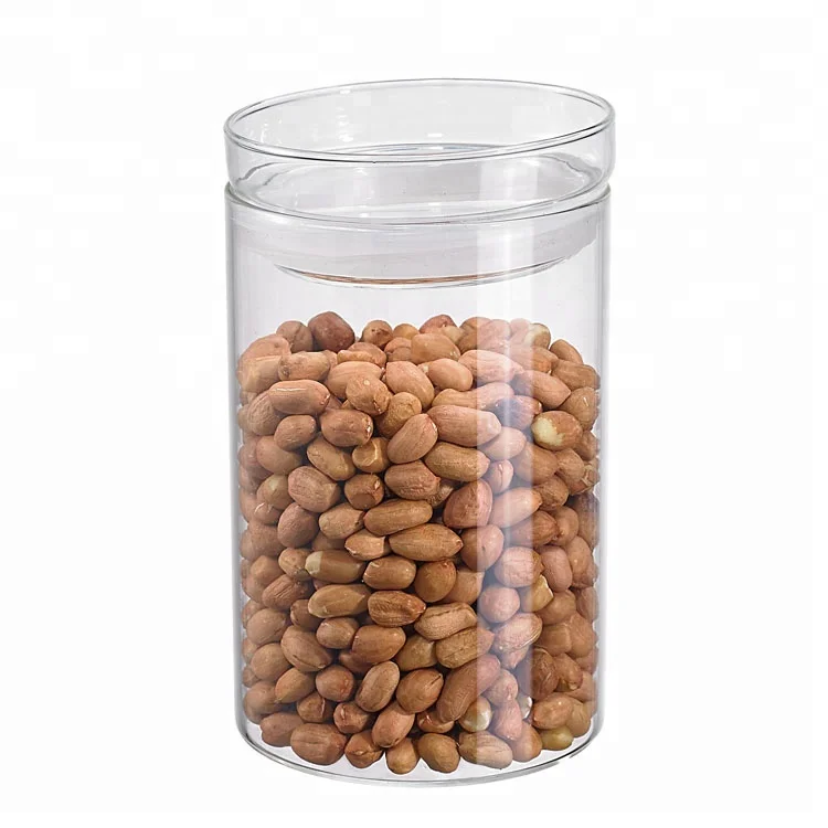 Clear Candy Glass Jar With Glass Lid,Storage Glass Jar Honey,4oz Glass Jar