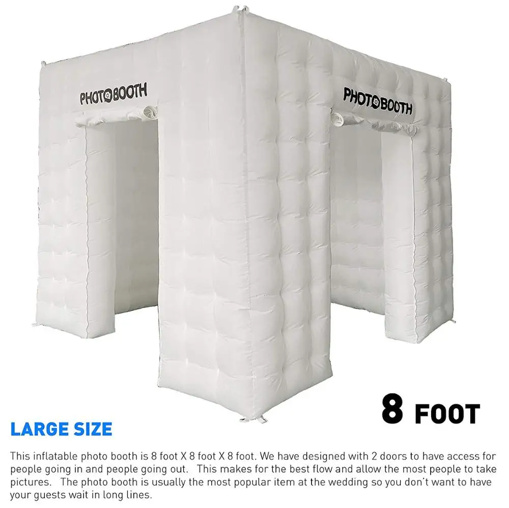 
Big Size 16 color changeable high quality RGB Led Light Cheap Inflatable Air Booth 