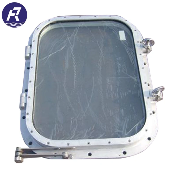 Aluminium frame porthole sliding window locks for boat with deck light