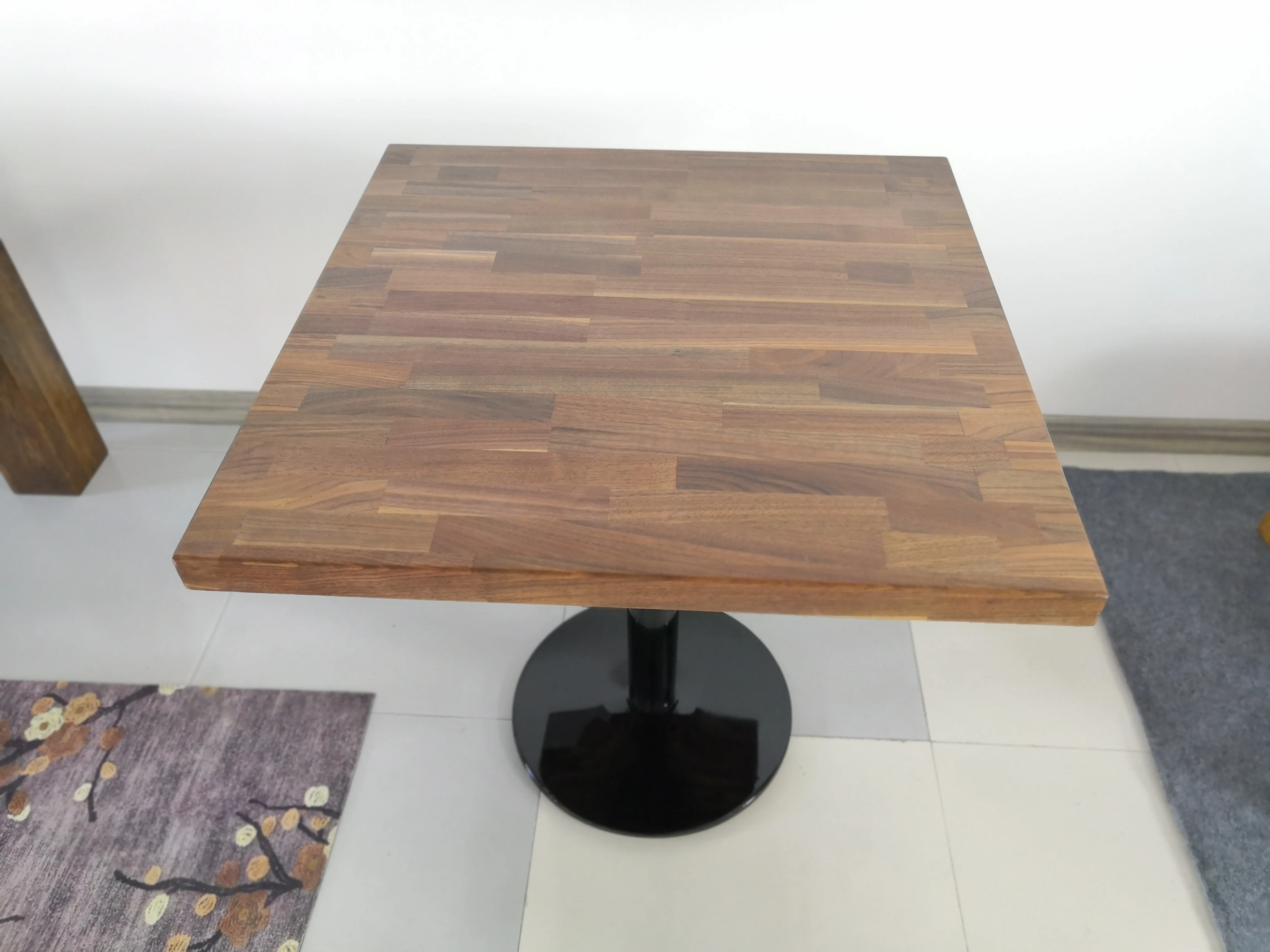 Solid wood restaurant table