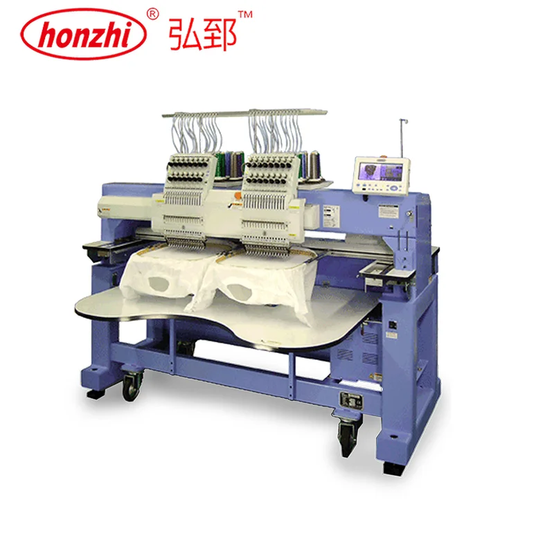 HZ-031 dual head embroidery machine 2 head embroidery machine for sale double embroidery machine