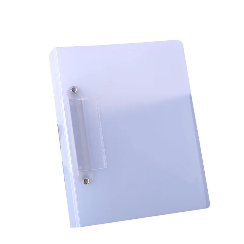 Hot selling plastic poly colored portfolio 3-hole punch ring binder folder
