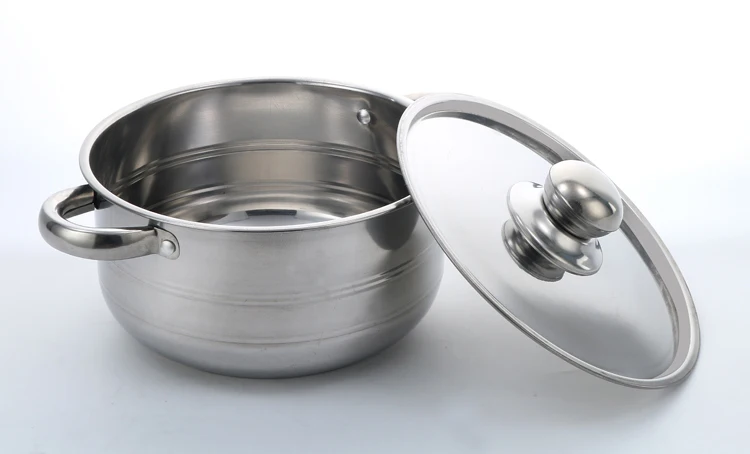 Good Quality Home Use and Commercial 3PCS Stainless Steel Soup Pot Set