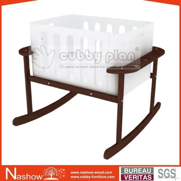 
Cubby Plan LMBN-003 New 2 in 1 Wooden Baby Swing Bassinet/Baby Cot/ Baby Cradle 