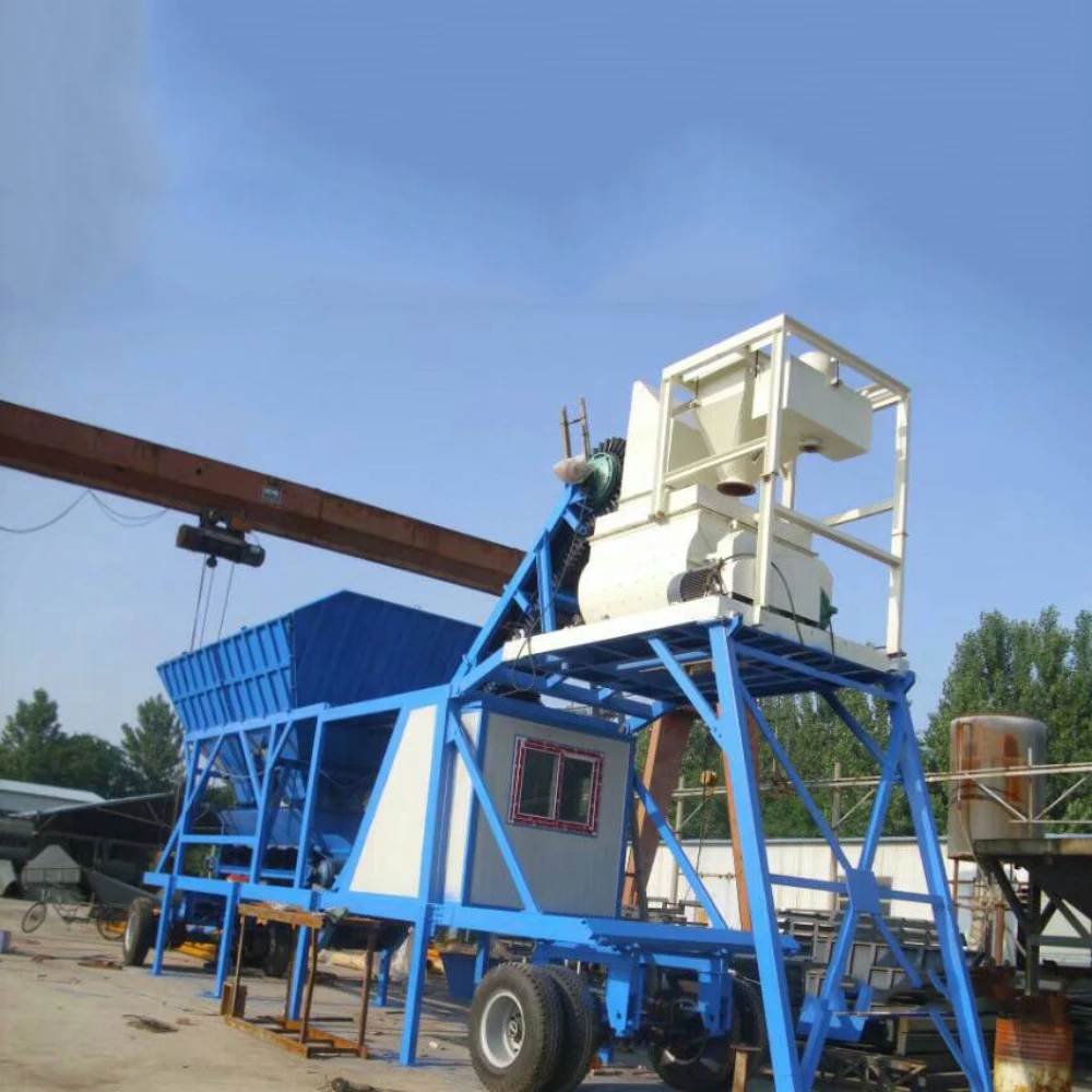 MHZS50 Wet Mix Mobile Concrete Batch Plant for Sale
