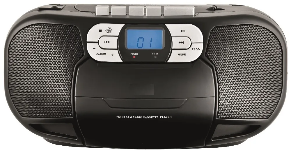 
CD boombox with cassette function 